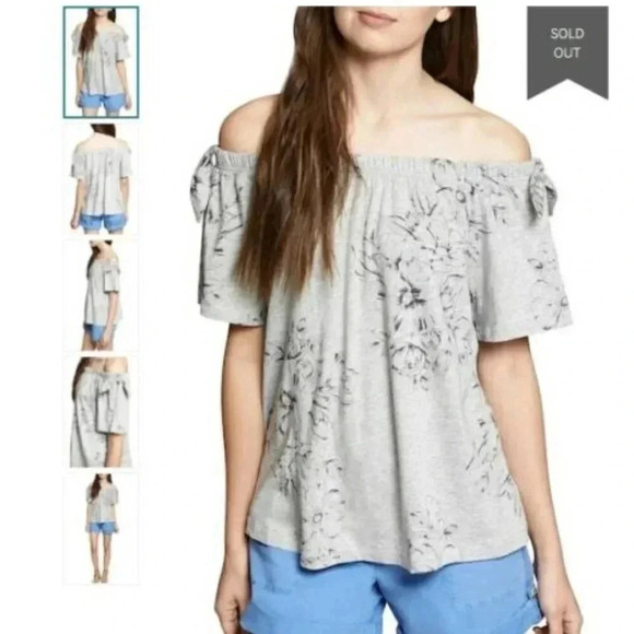 Sanctuary Riviera Tops - Sanctuary Riviera Off the Shoulder Tie Sleeve Top Size XXS